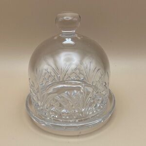 Mini Butter Dish and Dome Dublin pattern by Godinger Shannon Collection.